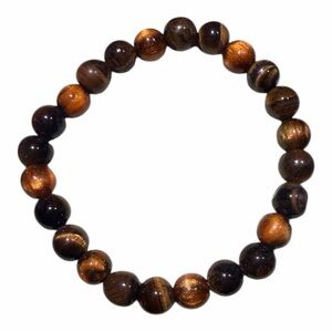 Brown and Black Beaded Bracelet
